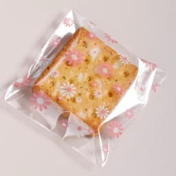 100Pcs Plastic Packing Bags for Biscuits Candy Cookies Flower Self-Adhesive Bags Jewelry Party Gift Packaging