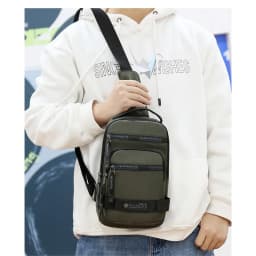 Chest Bag For Men New Large Capacity Shoulder Korean Version Travel Lightweight Nylon Crossbody Bag Backpack