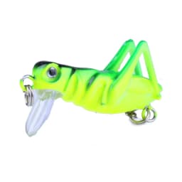 Fishing Lure 35mm 3g Grasshopper Insect Bait Flying Lure Hard Bait Realistic Artificial Bait Bass With 10 # Hooks Fishing Bait