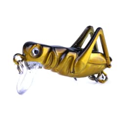 Fishing Lure 35mm 3g Grasshopper Insect Bait Flying Lure Hard Bait Realistic Artificial Bait Bass With 10 # Hooks Fishing Bait