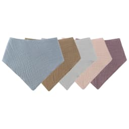 Baby Infant Cotton Bib Newborn Solid Color Triangle Scarf Feeding Saliva Towel Bandana Burp Cloth Boys Girls Gift 3/4/5pcs/Set