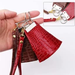 20/40/60PCS Webbing Tail Clip Key Fob Hardware 25mm Keychain Split Ring with Tool Pliers for Wrist Wristlets Cotton Tail Clip