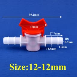 1~50pcs 4~25mm POM Ball Valve Drip Irrigation System Hose Pagoda Joint Aquarium Tank Air Pump Garden Water Connector Pipe Valve