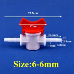 1~50pcs 4~25mm POM Ball Valve Drip Irrigation System Hose Pagoda Joint Aquarium Tank Air Pump Garden Water Connector Pipe Valve