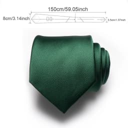 KAMBER Men's Tie Solid Color 8cm Silk Jacquard Necktie Green Red Ties for Men Formal Business Wedding Accessories Drop Shipping