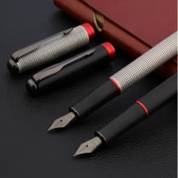 Luxury JINHAO 75 Fountain Pen Checkered Grab Ash Feather Arrow Tungsten Steel Black Nib Classic Ink Office School Supplies Pen