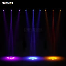 New Arrival SHEHDS 2PCS Bulb MINI 230W 7R Beam Moving Head Lighting with Flight Case Rainbow Wedding Nightclub Theater Disco