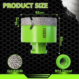FACHLICH 1/2pcs Drilling Bits Core Bit Dia6-150mm Ceramic Tile Granite Marble Stone M14 Thread Dry Drilling Cutter Hole Saw
