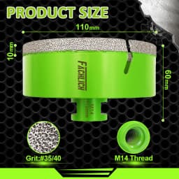 FACHLICH 1/2pcs Drilling Bits Core Bit Dia6-150mm Ceramic Tile Granite Marble Stone M14 Thread Dry Drilling Cutter Hole Saw