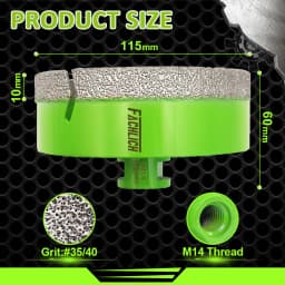 FACHLICH 1/2pcs Drilling Bits Core Bit Dia6-150mm Ceramic Tile Granite Marble Stone M14 Thread Dry Drilling Cutter Hole Saw