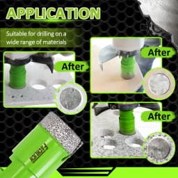 FACHLICH 1/2pcs Drilling Bits Core Bit Dia6-150mm Ceramic Tile Granite Marble Stone M14 Thread Dry Drilling Cutter Hole Saw