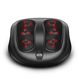 Nekteck Foot Massager with Heat to Relieve Painful Sores, Shiatsu Heated Electric Kneading Foot Massager for Plantar Fasciitis,