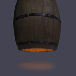 Retro Wood Wine Barrel Pendant Light,Industrial Ceiling Lamp ,Vintage Chandelier Light Fixtures for Bar Cafe Home Restaurant