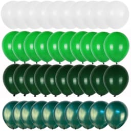 40pcs Retro Dark Green Balloons Set Confetti Balloon Jungle Safari Animal Birthday Party Decorations Kids Boy Baby Shower Favors