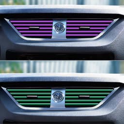 10 PCS Car Air Conditioner Outlet Decorative Soft Strip Accessories Auto Interior Grille Decorative Strip Universal U-shaped