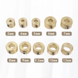 3-12mm Drill Bit Tools Brass Depth Stop Collars Ring Positioner Ring With Hex Wrench For Woodworking Drill Bit Locator Tools
