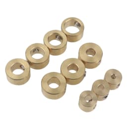 3-12mm Drill Bit Tools Brass Depth Stop Collars Ring Positioner Ring With Hex Wrench For Woodworking Drill Bit Locator Tools