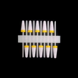 10 Ceramic Drill Bits, Milling Cutters, Rotating Nail Polish Grinding Machine Accessories, Overflow Removal Tool Accessories