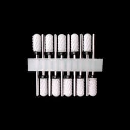 10 Ceramic Drill Bits, Milling Cutters, Rotating Nail Polish Grinding Machine Accessories, Overflow Removal Tool Accessories
