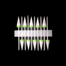 10 Ceramic Drill Bits, Milling Cutters, Rotating Nail Polish Grinding Machine Accessories, Overflow Removal Tool Accessories