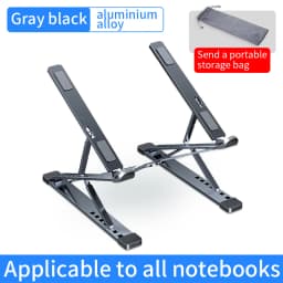 YYLM N8 Laptop Stand Aluminum for Macbook Adjustable Portable More Stabe Laptop Stand Cooling Stand Foldable Notebook Holder