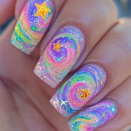 24Pcs Long French Fake Nails with Glue Ballet False Nails Butterfly Rhinestone Design Press on Nails Wearable Coffin Nail Tips