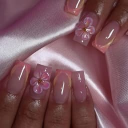 24Pcs Long French Fake Nails with Glue Ballet False Nails Butterfly Rhinestone Design Press on Nails Wearable Coffin Nail Tips