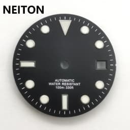 NEITON 28.5mm Sterile Watch Dial Blue Luminous Fit Miyota 8205 8215 821A NH35 ETA 2836 2824 Mingzhu DG2813 3804 Movement