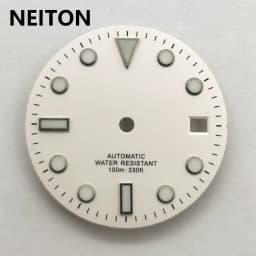 NEITON 28.5mm Sterile Watch Dial Blue Luminous Fit Miyota 8205 8215 821A NH35 ETA 2836 2824 Mingzhu DG2813 3804 Movement