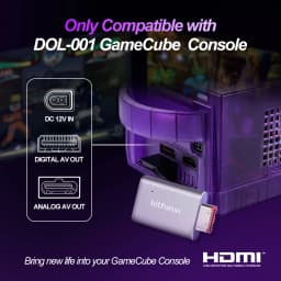 Bitfunx GC Video HDMI™ Adapter Digital AV to HDMI™ GC2HD for Nintendo Gamecube NGC DOL-001 Game Console