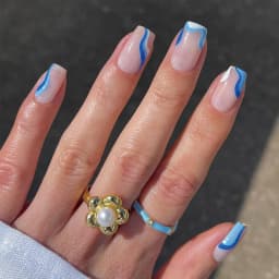 24Pcs French Tip Handmade Press On Nails Minimalist Solid Color Fake Nails Medium Square Full Cover Press On Nail Tips With Glue