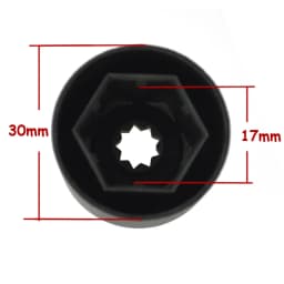 runmade For VW Jetta Golf MK5 Passat B6 Wheel Lug Bolt Center Nut Cover Caps 1K0 601 173 A