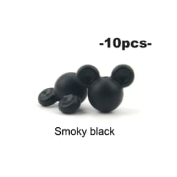 LOFCA 10pcs/lot Mouse Silicone Beads Baby Teether Toy Soft Chew Teething BPA Free DIY Charm Necklace Food Grade Jewelry