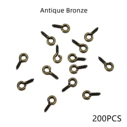 100-200pcs Small Tiny Mini Eye Pins Eyepins Hooks Eyelets Screw Threaded Gold Clasps Hooks Jewelry Findings For Making DIY
