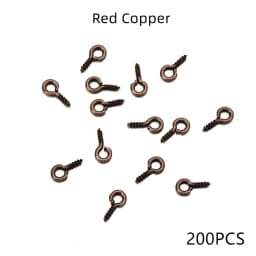 100-200pcs Small Tiny Mini Eye Pins Eyepins Hooks Eyelets Screw Threaded Gold Clasps Hooks Jewelry Findings For Making DIY