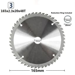 XCAN 1pc 165mm 24/40/48/60T Carbide Wood Saw Blades for Multi-function Power Tool TCT Circular Saw Blade Wood Cutting Disc