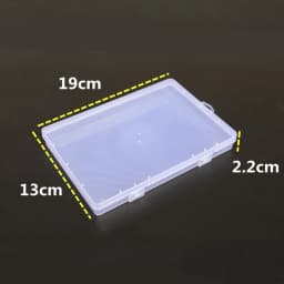 Yidensy 1pcs Square Transparent Plastic Storage Box Case 10/24 Slot Adjustable for Pills Jewelry Beads Earring Case Organizer