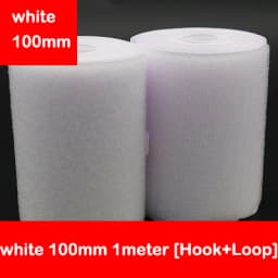 1Meter Black White Fastener Tape Hook Loop Fastener Tape Magic Sticker Nylon Sewing DIY No Glue 16/20/25/30/38/50/100/150mm
