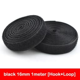 1Meter Black White Fastener Tape Hook Loop Fastener Tape Magic Sticker Nylon Sewing DIY No Glue 16/20/25/30/38/50/100/150mm