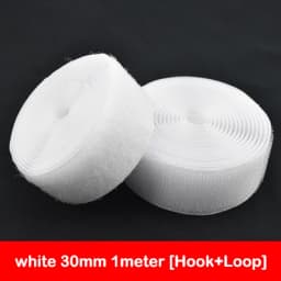 1Meter Black White Fastener Tape Hook Loop Fastener Tape Magic Sticker Nylon Sewing DIY No Glue 16/20/25/30/38/50/100/150mm