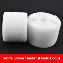 1Meter Black White Fastener Tape Hook Loop Fastener Tape Magic Sticker Nylon Sewing DIY No Glue 16/20/25/30/38/50/100/150mm