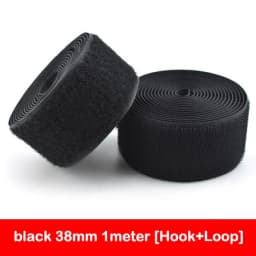 1Meter Black White Fastener Tape Hook Loop Fastener Tape Magic Sticker Nylon Sewing DIY No Glue 16/20/25/30/38/50/100/150mm