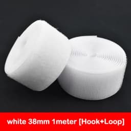 1Meter Black White Fastener Tape Hook Loop Fastener Tape Magic Sticker Nylon Sewing DIY No Glue 16/20/25/30/38/50/100/150mm