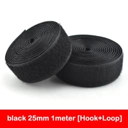 1Meter Black White Fastener Tape Hook Loop Fastener Tape Magic Sticker Nylon Sewing DIY No Glue 16/20/25/30/38/50/100/150mm