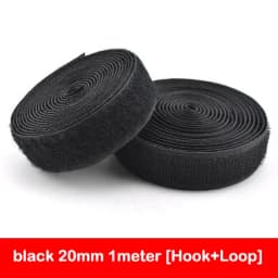 1Meter Black White Fastener Tape Hook Loop Fastener Tape Magic Sticker Nylon Sewing DIY No Glue 16/20/25/30/38/50/100/150mm