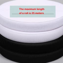1Meter Black White Fastener Tape Hook Loop Fastener Tape Magic Sticker Nylon Sewing DIY No Glue 16/20/25/30/38/50/100/150mm