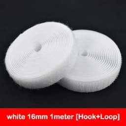 1Meter Black White Fastener Tape Hook Loop Fastener Tape Magic Sticker Nylon Sewing DIY No Glue 16/20/25/30/38/50/100/150mm