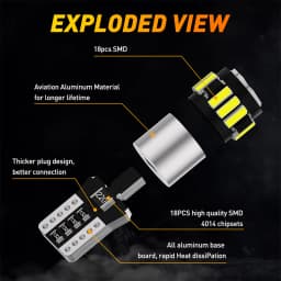 10x W5W T10 LED Light Canbus 194 LED Bulb Parking Position Signal Lamp for Mercedes Benz W203 W211 W204 W210 W124 W212 W202 W205