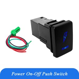 12V Blue LED Fog Light Bar Push Switch For Toyota 2015 Hilux GUN Prado 150 200 RAV4 HiAce Landcruiser ON OFF Button Switch