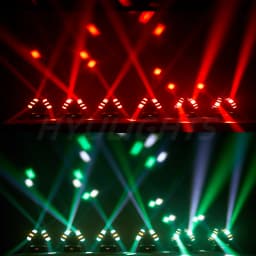 150W Double Head LED Beam&Strobe&Laser 3in1 Moving Head 8x12W RGBW 8x5W Bright Golden Red Green Laser Star DJ Lights effect